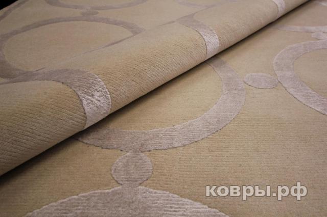 ковер ручной работы Индийский ковер ручной работы из шелка и шерсти 3.52x2.72 — фото 5