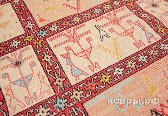 ковер ручной работы Шелковый Иранский ковер ручной работы Sumah (Сумах) 2.25x0.9 — фото 2