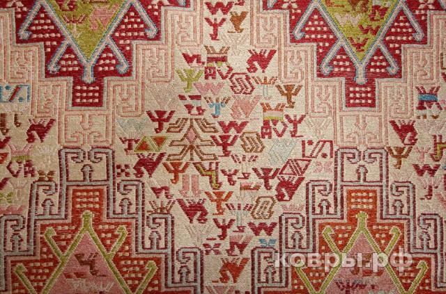 ковер ручной работы Шелковый Иранский ковер ручной работы Sumah (Сумах) 1.45x1.08 — фото 3