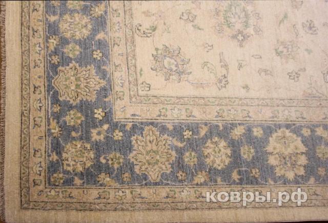 ковер ручной работы Шелковый Афганский ковер ручной работы Сhoubi (Чуби зиглер)4.13x2.9 — фото 3