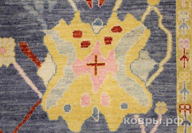 ковер ручной работы Шелковый Афганский ковер ручной работы Oushak (Ушак) 3.7x2.81 — фото 5