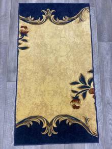 Коврик № 1680,бежево-синий,размер 1,5 на 0,8 метра