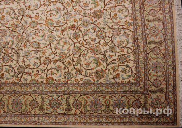 ковер ручной работы Шелковый Иранский ковер ручной работы Qum (Кум) 1.94x1.38 — фото 2