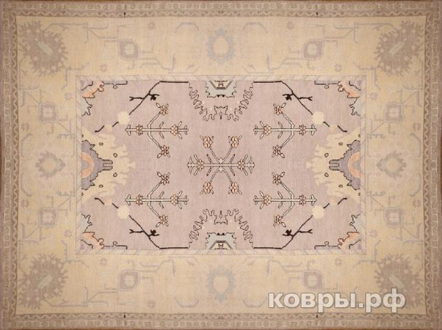 ковер ручной работы Шелковый Афганский ковер ручной работы Oushak (Ушак) 4.21x3.08