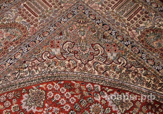 ковер ручной работы Шелковый Китайский ковер ручной работы 400 lines (400 линий) 2.77x1.86 — фото 5