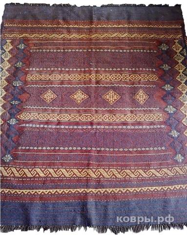 ковер ручной работы Афганский ковер ручной работы Сумах 1.44x1.66м — фото 2