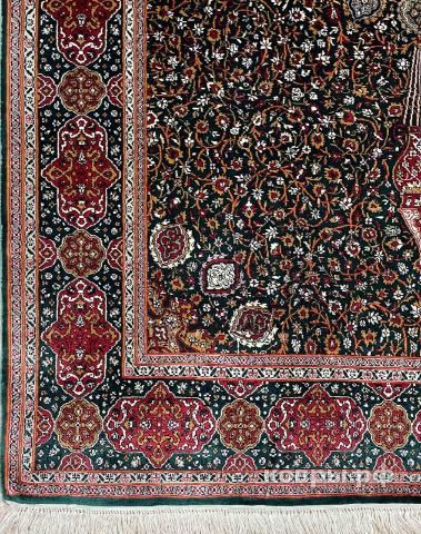 ковер ручной работы Шелковый Индийский ковер ручной работы Kashmir (Кашмир) 1.17x1.84 — фото 2