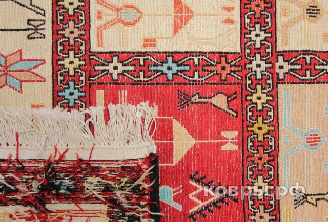 ковер ручной работы Шелковый Иранский ковер ручной работы Sumah (Сумах) 2.25x0.9 — фото 3