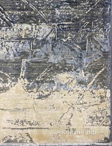 ковер ручной работы Шелковый Афганский ковер ручной работы Designer (Дизайнерский) 3.5x2.72 — фото 6