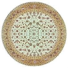 Индийский ковер ручной работы Жайпур Агра 3.93x3.93м