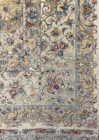 ковер ручной работы Иранский ковер ручной работы из шелка и шерсти Tabriz (Табриз)   6x4 — фото 3