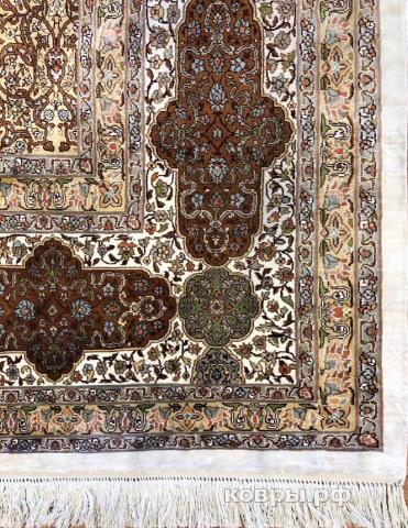 ковер ручной работы Шелковый Индийский ковер ручной работы Kashmir (Кашмир) 3.1x4.33 — фото 4