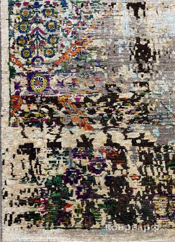 ковер ручной работы Индийский ковер ручной работы из шелка и шерсти 2.96x2.48 — фото 5