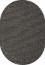 ковер Ковер MERINOS KAIR S136 BLACK-GRAY Овал
