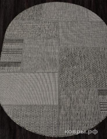 ковер Ковер MERINOS KAIR S139 BLACK-GRAY Овал — фото 2