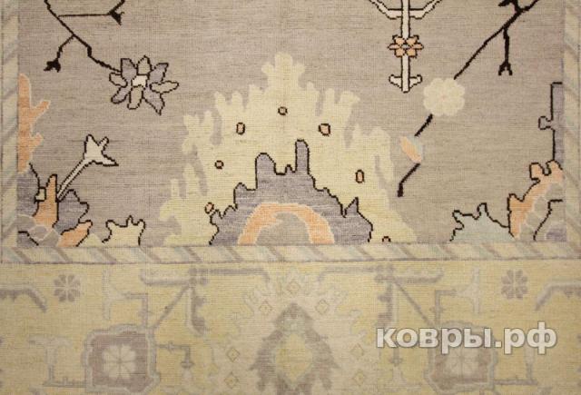 ковер ручной работы Шелковый Афганский ковер ручной работы Oushak (Ушак) 4.21x3.08 — фото 2