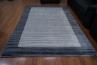 ковер ADARSH EXPORTS BORDER BANANA SILK LOOP&CUT HL 764 DK-GREY-SILVER