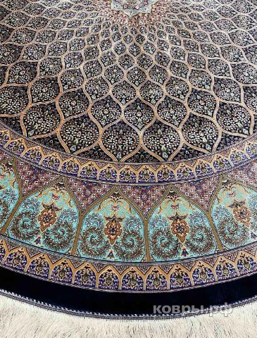 ковер ручной работы Шелковый Иранский ковер ручной работы Qum (Кум) 2x2 — фото 2