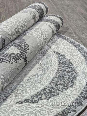 ковер KARMEN HALI NENSI GL074G GREY / GREY Овал — фото 3