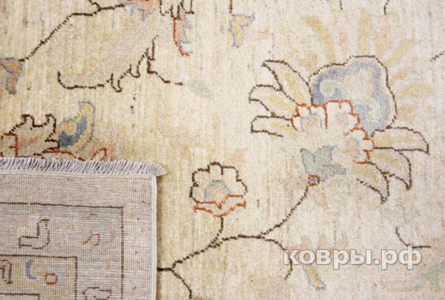 ковер ручной работы Шерстяной Афганский ковер ручной работы Сhoubi Ziegler (Чуби зиглер) 4.18x3.02 — фото 3