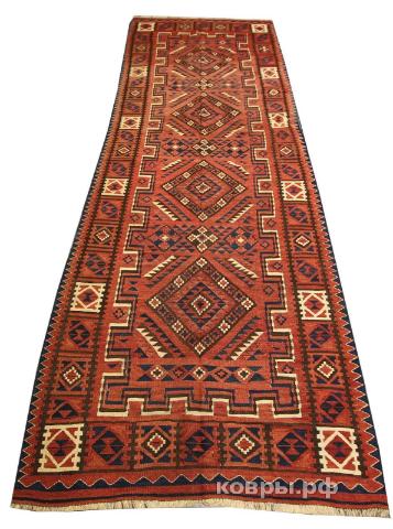 ковер ручной работы Шерстяной Афганский ковер ручной работы Kilim (Килим) 3.85x1.35