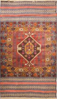 Шерстяной Афганский ковер ручной работы Temir Baluch (Темир Балуч) 1.5x1