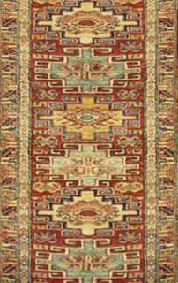 Афганский ковер ручной работы Казах 0.61x1.71м