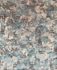 Индийский ковер ручной работы из шелка и шерсти 3x2.41