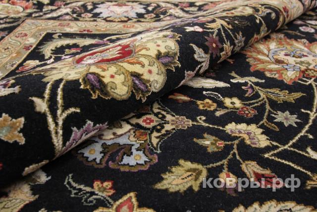 ковер ручной работы Индийский ковер ручной работы из шелка и шерсти Aurora (Аврора) 3.71x2.79 — фото 5