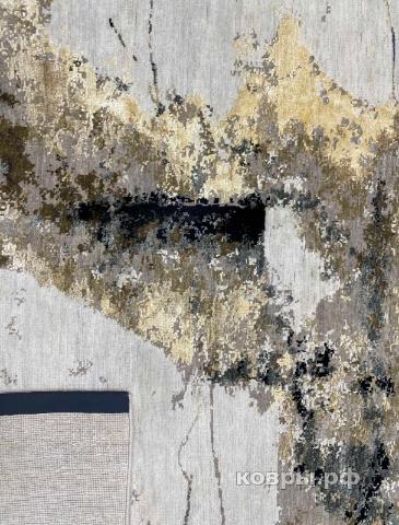 ковер ручной работы Индийский ковер ручной работы из шелка и шерсти 3.67x2.75 — фото 5