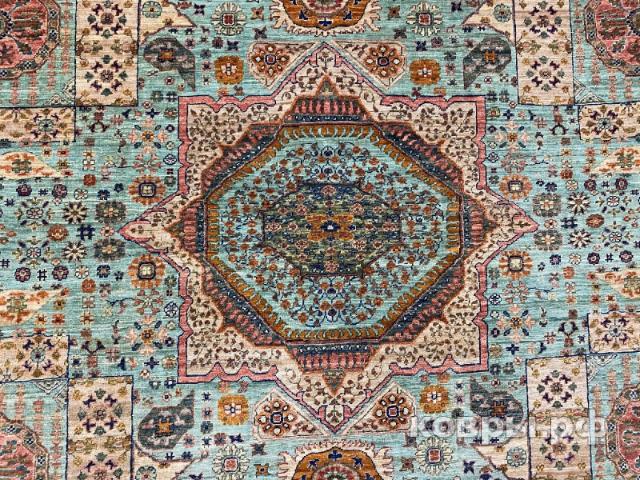 ковер ручной работы Шелковый Афганский ковер ручной работы Mamluk (Мамлук) 3.44x2.79 — фото 2