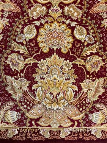 ковер ручной работы Китайский ковер ручной работы из шелка и шерсти Hereke (Хереке) 1.25x0.6 — фото 3