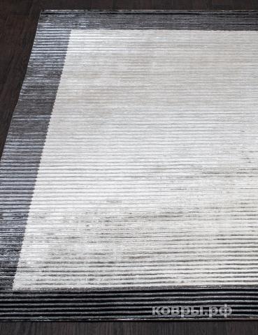 ковер ADARSH EXPORTS BORDER BANANA SILK LOOP&CUT HL 764 DK-GREY-SILVER — фото 3