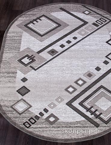 ковер Merinos Silver d188 GRAY Овал — фото 2