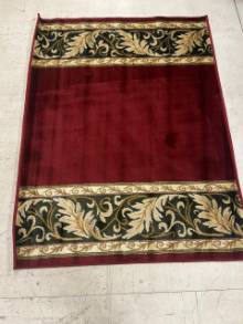 Коврик № 1390,бордовый,размер 1,1 на 1,5 метра