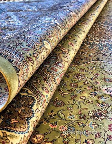 ковер ручной работы Шелковый Китайский ковер ручной работы Ardebir (Ардебир) 3.65x2.77 — фото 4