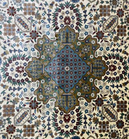 ковер ручной работы Шелковый Китайский ковер ручной работы 2.25x2.25 — фото 2