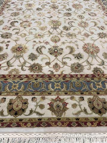 ковер ручной работы Индийский ковер ручной работы из шелка и шерсти 3x2.06 — фото 4