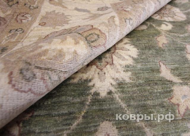 ковер ручной работы Шерстяной Афганский ковер ручной работы Сhoubi Ziegler (Чуби зиглер) 4.09x3.11 — фото 2