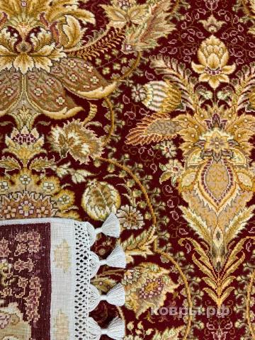 ковер ручной работы Китайский ковер ручной работы из шелка и шерсти Hereke (Хереке) 1.25x0.6 — фото 4