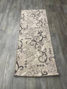 Коврик № 1753,бежево-серый,размер 0,8 на 2 метра