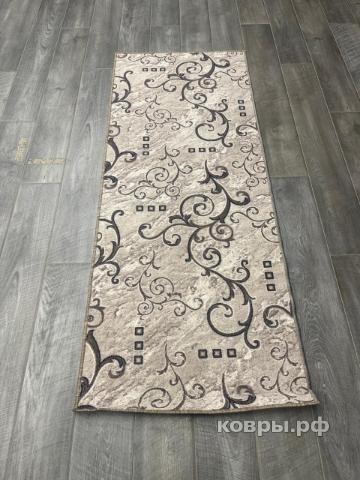 Халява Коврик № 1753,бежево-серый,размер 0,8 на 2 метра