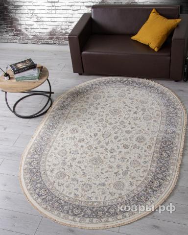 ковер Ковер DURKAR Jasmine 35831Z CREAM / L.GREY Овал — фото 3