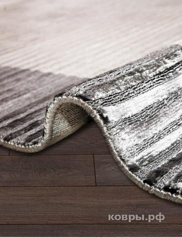 ковер ADARSH EXPORTS BORDER BANANA SILK LOOP&CUT HL 764 DK-GREY-SILVER — фото 4