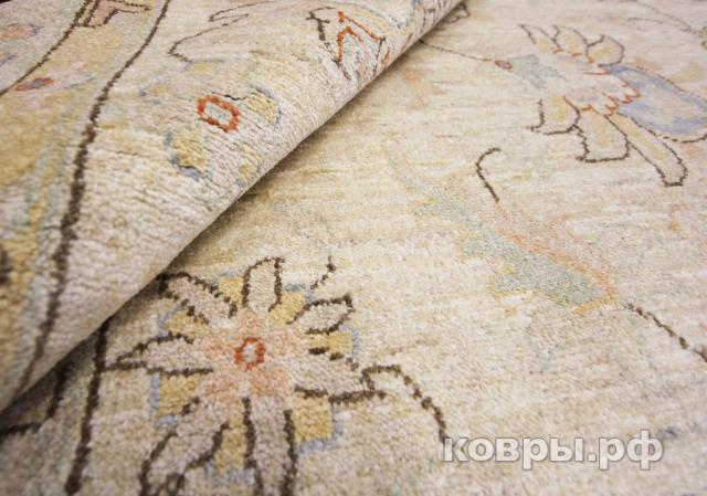 ковер ручной работы Шерстяной Афганский ковер ручной работы Сhoubi Ziegler (Чуби зиглер) 4.18x3.02 — фото 5