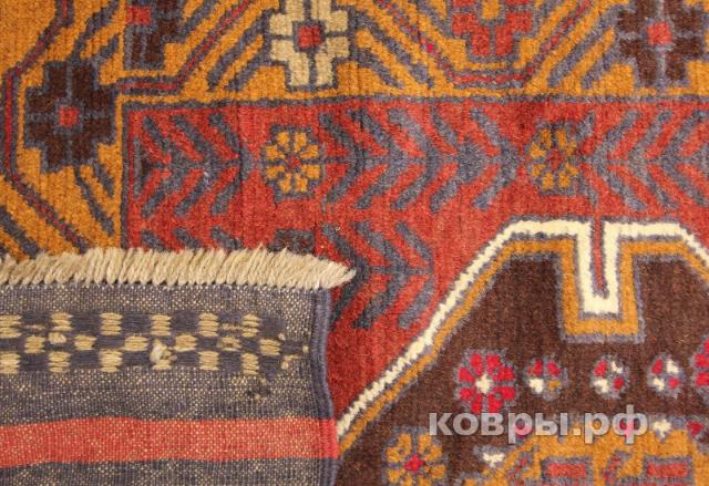 ковер ручной работы Шерстяной Афганский ковер ручной работы Temir Baluch (Темир Балуч) 1.5x1 — фото 3