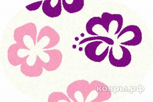 ковер MERINOS COMFORT SHAGGY 2 s605 BONE-PURPLE Овал