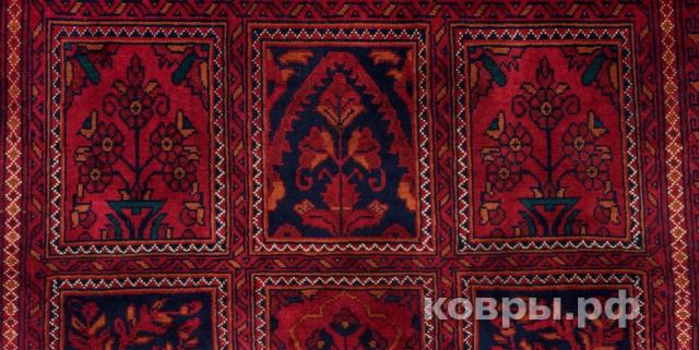 ковер ручной работы Афганский ковер ручной работы Белджик 1.0x1.12м — фото 4