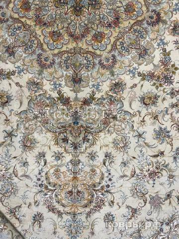 ковер ручной работы Иранский ковер ручной работы из шелка и шерсти Tabriz (Табриз)   6x4 — фото 6