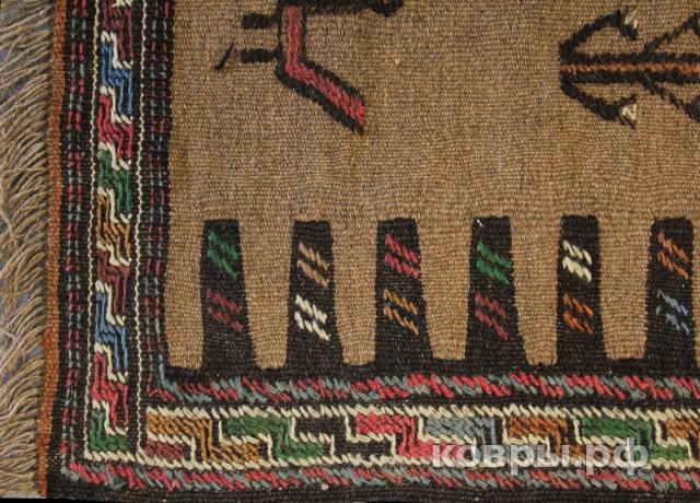 ковер ручной работы Шерстяной Иранский ковер ручной работы Kilim (Килим) 4.65x0.6 — фото 2